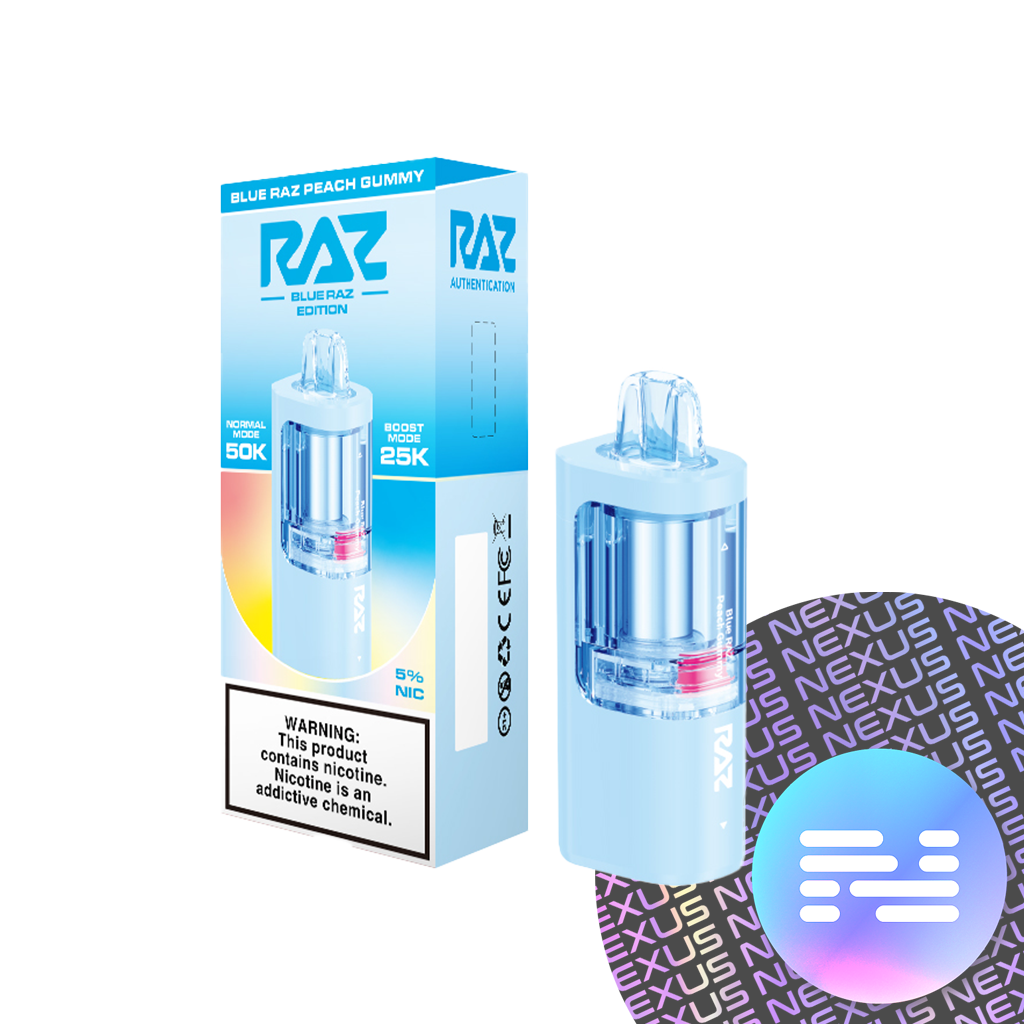 Raz Vue Pod - 50k - Blue Raz Peach Gummy