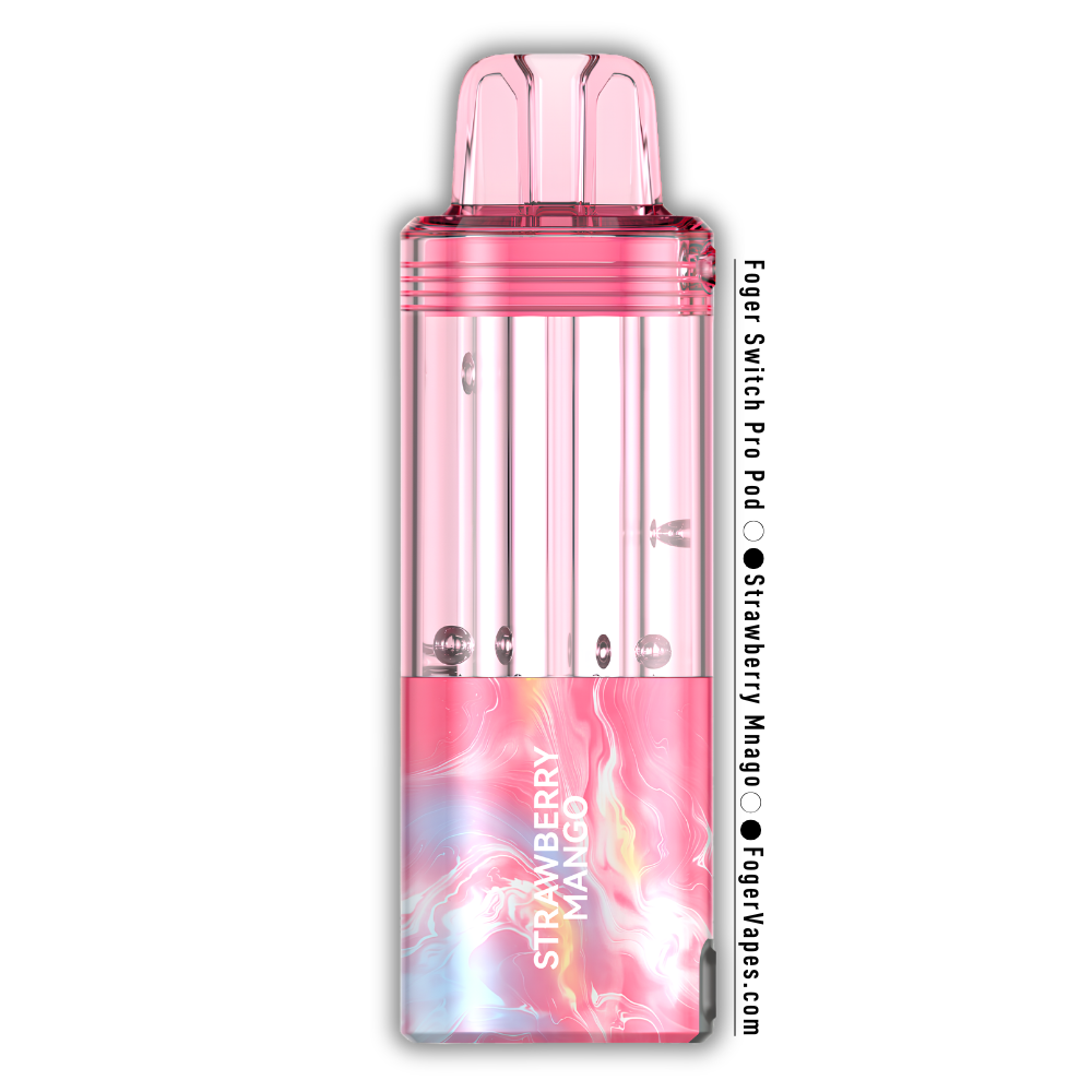 Foger Switch Pro Replacement Pod – Strawberry Mango | 30,000 Puffs | 19ml | 5% Salt Nic