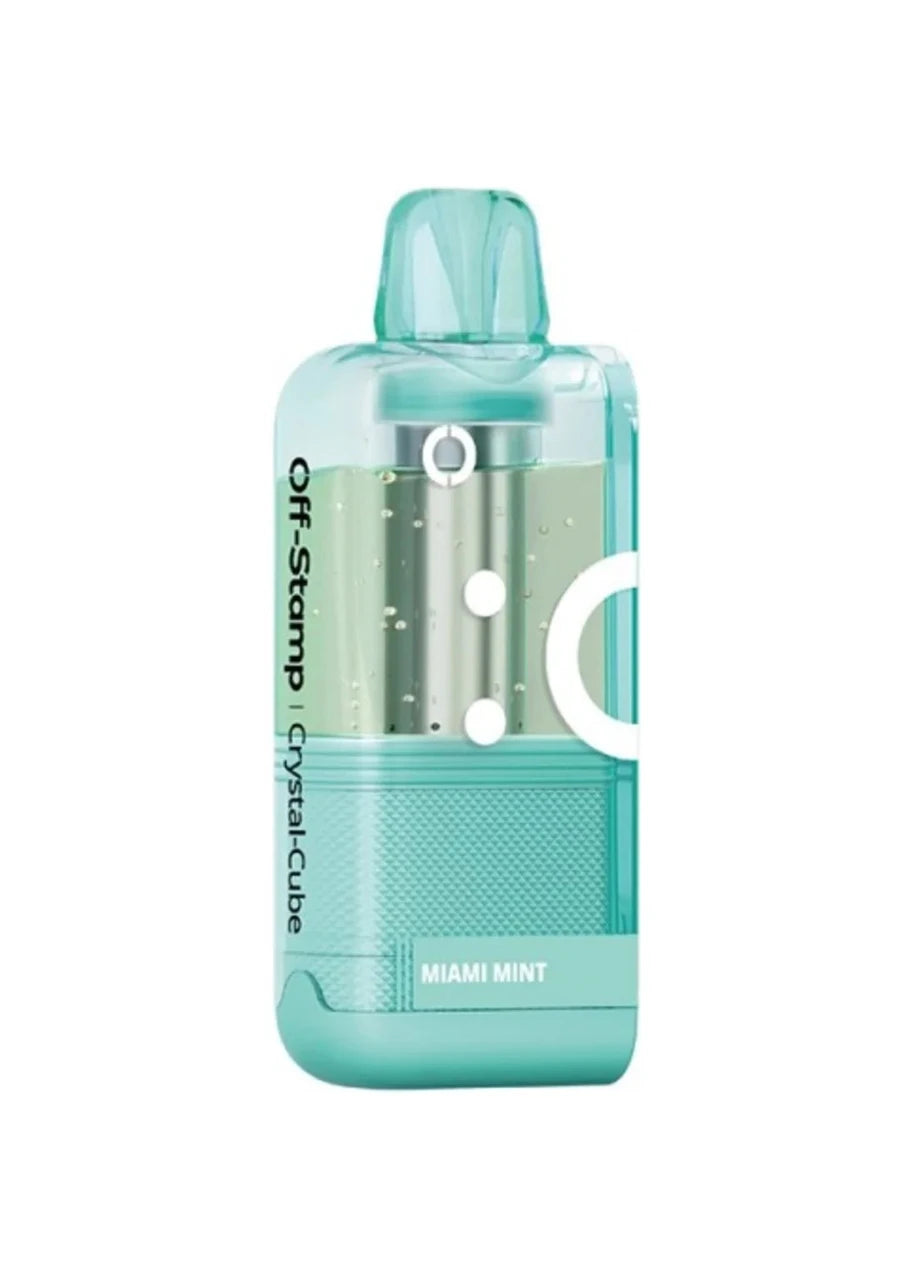 Off-Stamp X-Cube 25K Crystal Pod – Miami Mint | 25,000 Puffs | 5% Salt Nic