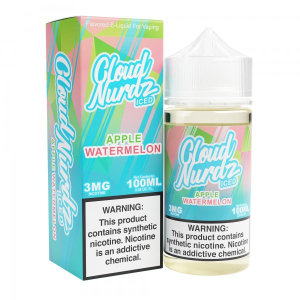 Cloud Nurdz - 100ml - Apple Watermelon Iced