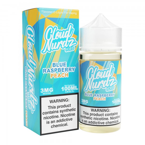 Cloud Nurdz - 100ml - Peach Blue Razz Iced