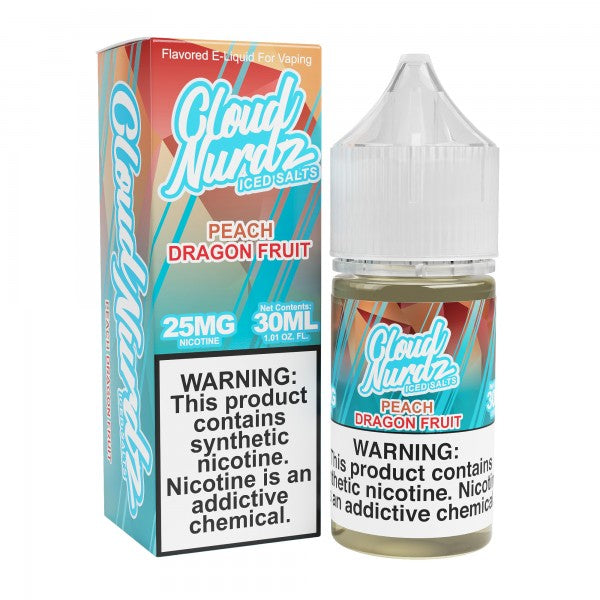 Cloud Nurdz Salt - 30ml - Peach Dragonfruit Iced