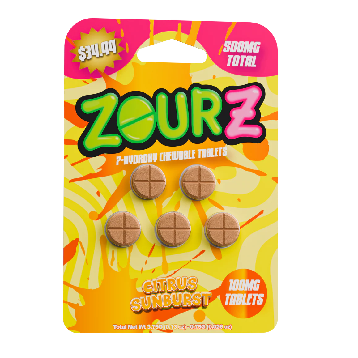 ZOURZ - Citrus Sunburst - 100mg (5ct)