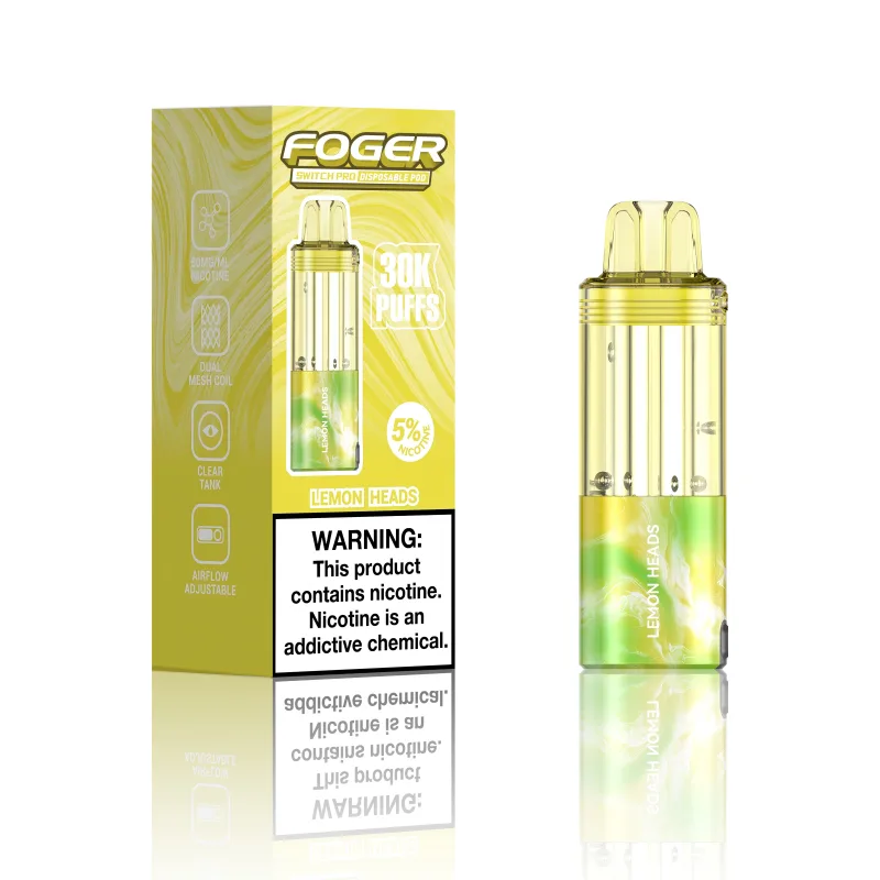 Foger Switch Pro Replacement Pod – Lemon Heads | 30,000 Puffs | 19ml | 5% Salt Nic