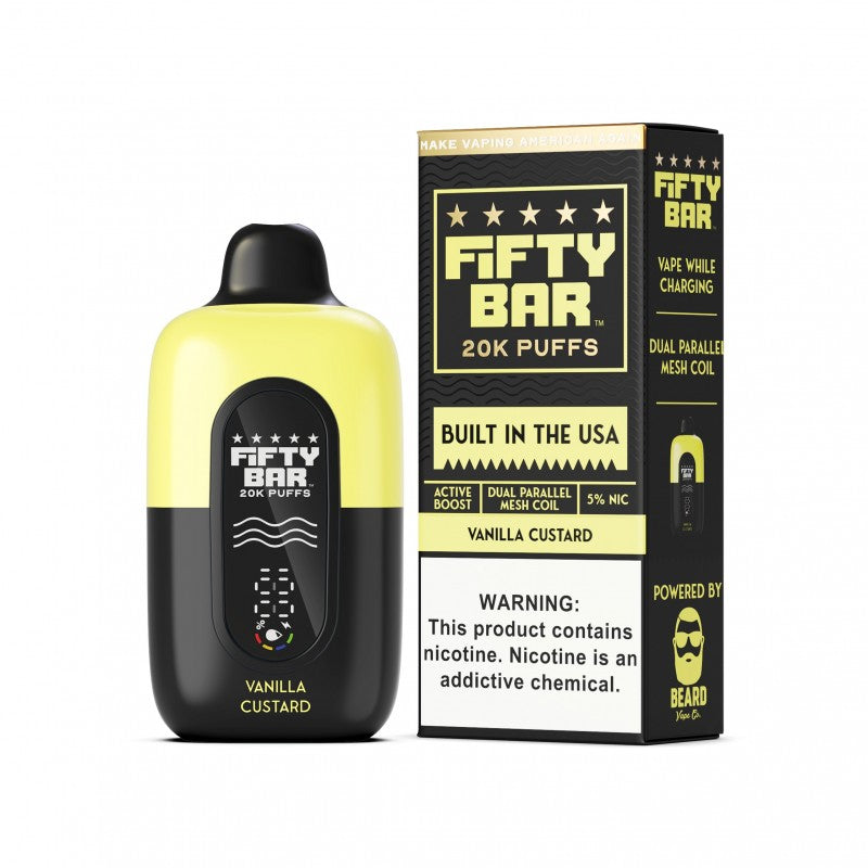 Fifty Bar - Vanilla Custard - 5%