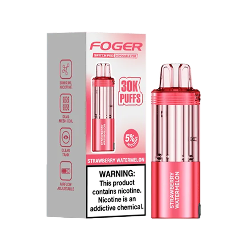Foger Switch Pro Replacement Pod – Strawberry Watermelon | 30,000 Puffs | 19ml | 5% Salt Nic