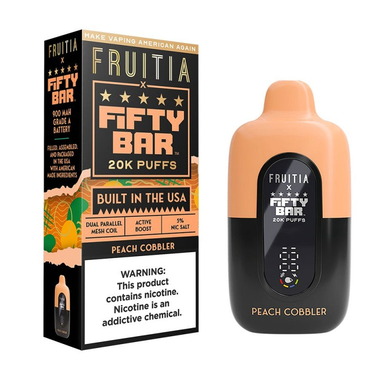 FRUITIA x Fifty Bar - Peach Cobbler - 5%