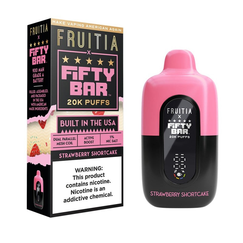 FRUITIA x Fifty Bar - Strawberry Shortcake - 5%