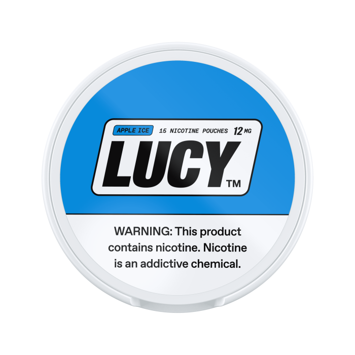 Lucy Nicotine Pouches - Apple Ice - 15 ct