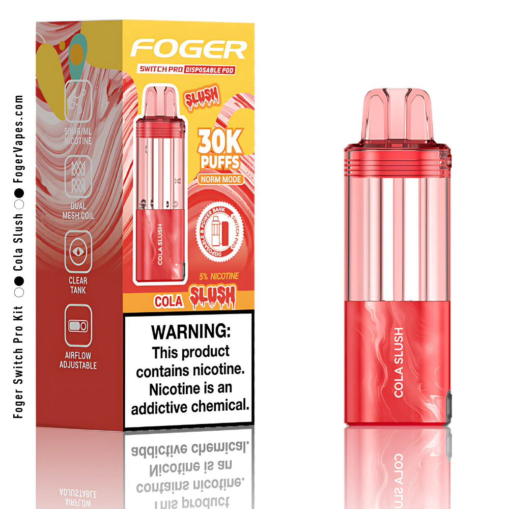 Foger Switch Pro Replacement Pod – Cola Slush | 30,000 Puffs | 19ml | 5% Salt Nic