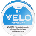 Velo Plus Peppermint nicotine pouches can, 6 mg