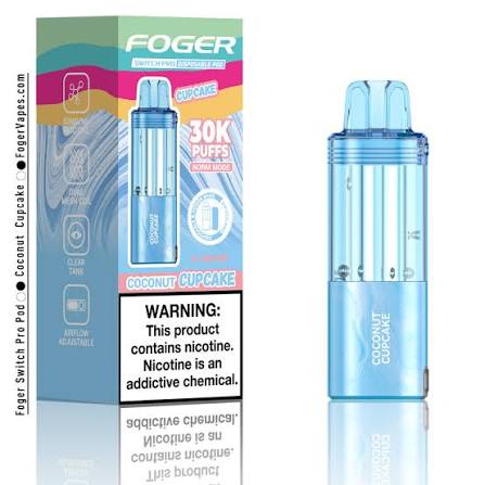 Foger Switch Pro Replacement Pod – Coconut Cupcake | 30,000 Puffs | 19ml | 5% Salt Nic