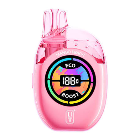 UT Bar 50K Clear Disposable Vape – Mango Peach | 50,000 Puffs | 5% Salt Nic