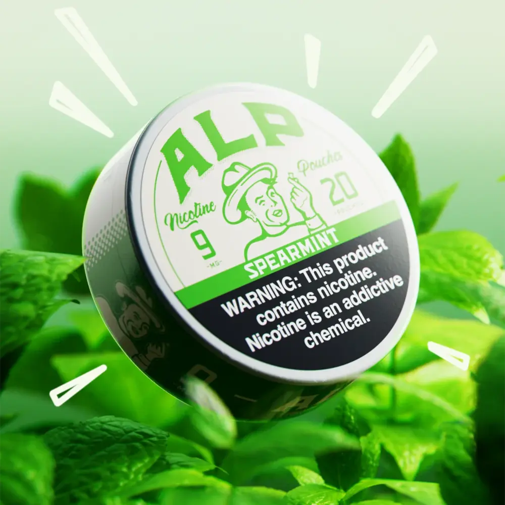 Alp Spearmint nicotine pouches can